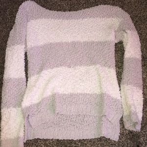 Silver and White sweater